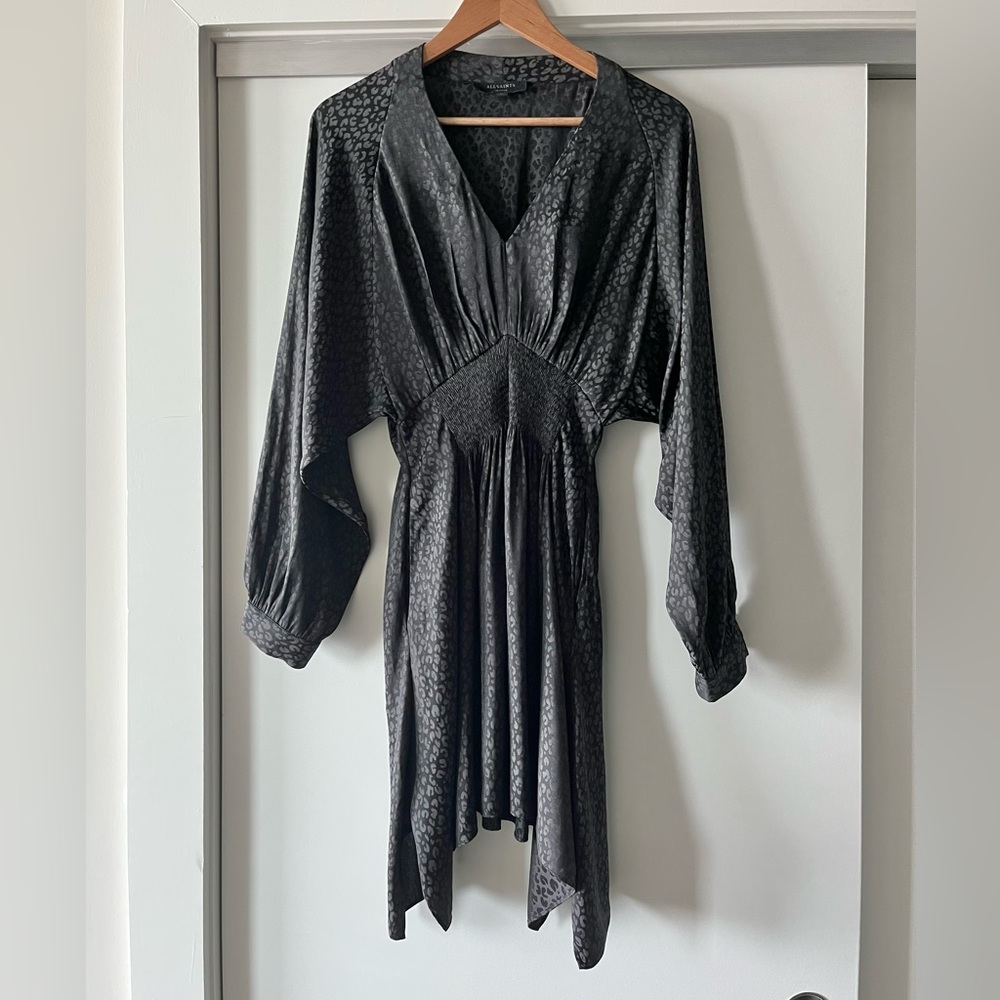All Saints Black Patterned Dress - Picture 5 of 9
